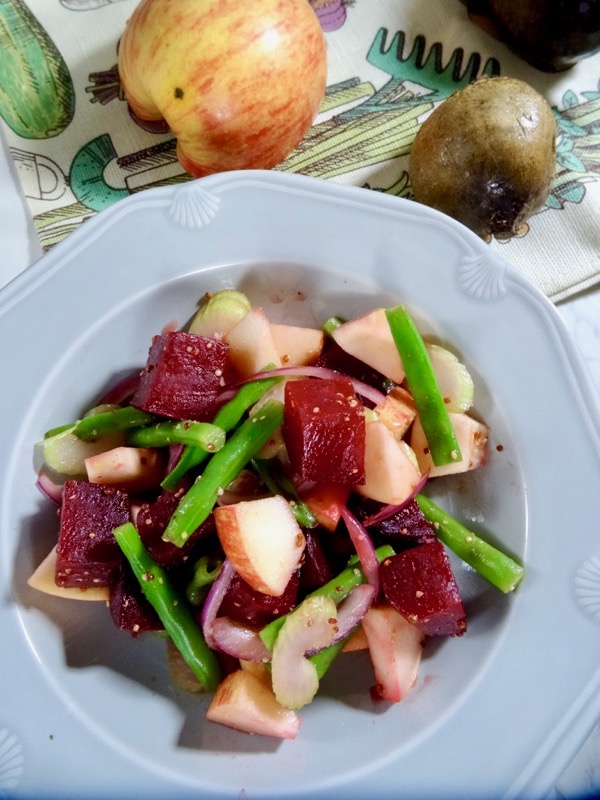 Roasted beetroot and apple salad