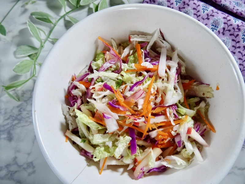 healthy Chinese cabbage coleslaw